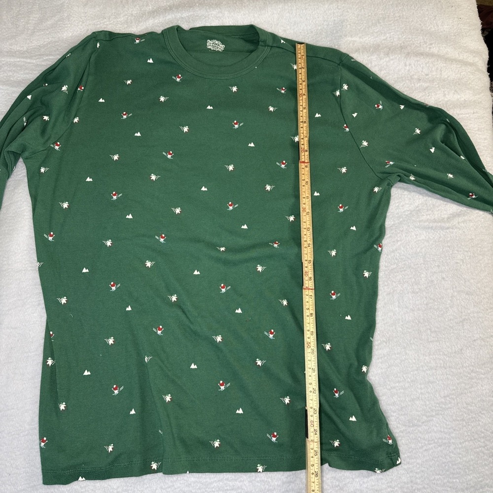 Green Ski Print Pajama Set 2pc - Picture 5 of 10